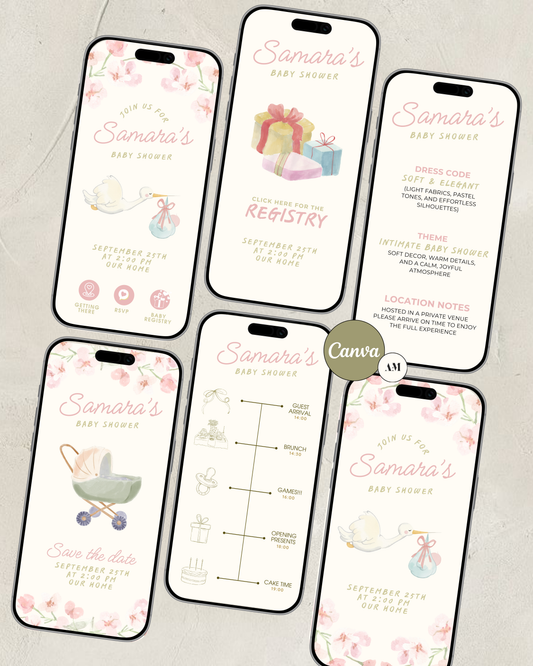 Meadow Baby Shower Invite (Digital & Printable)