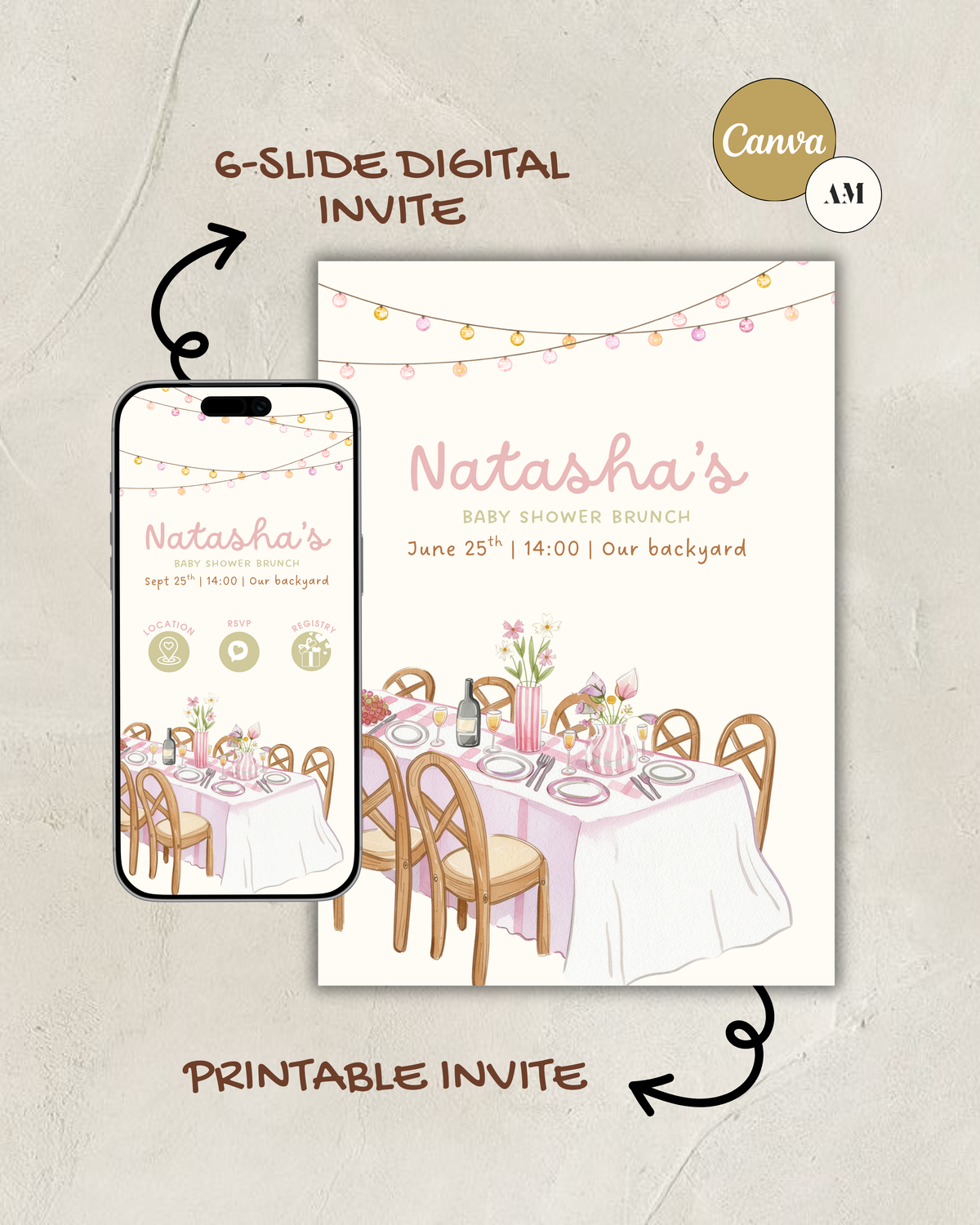 Posie Invitation (Digital & Printable)