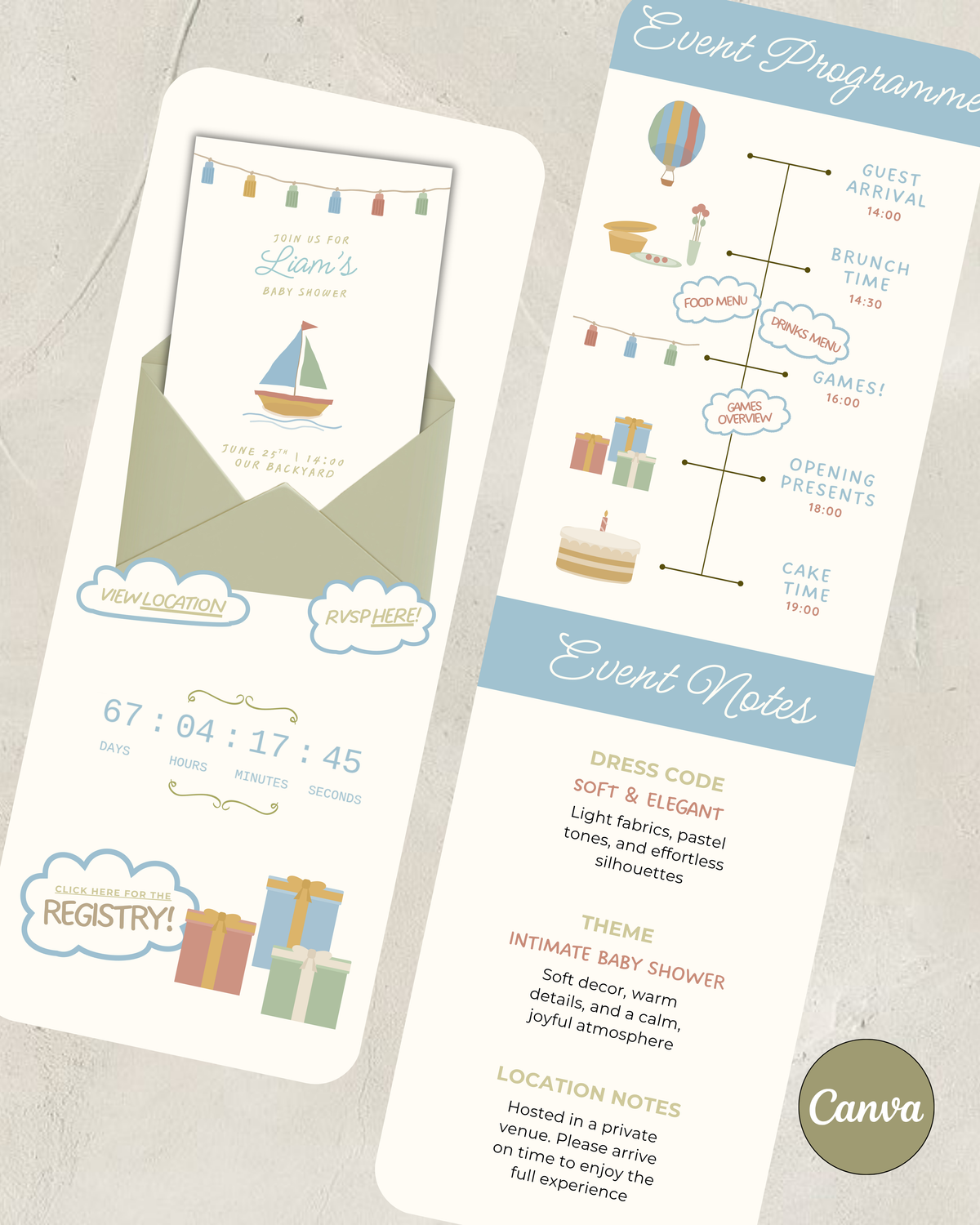 Ocean Website Invitation