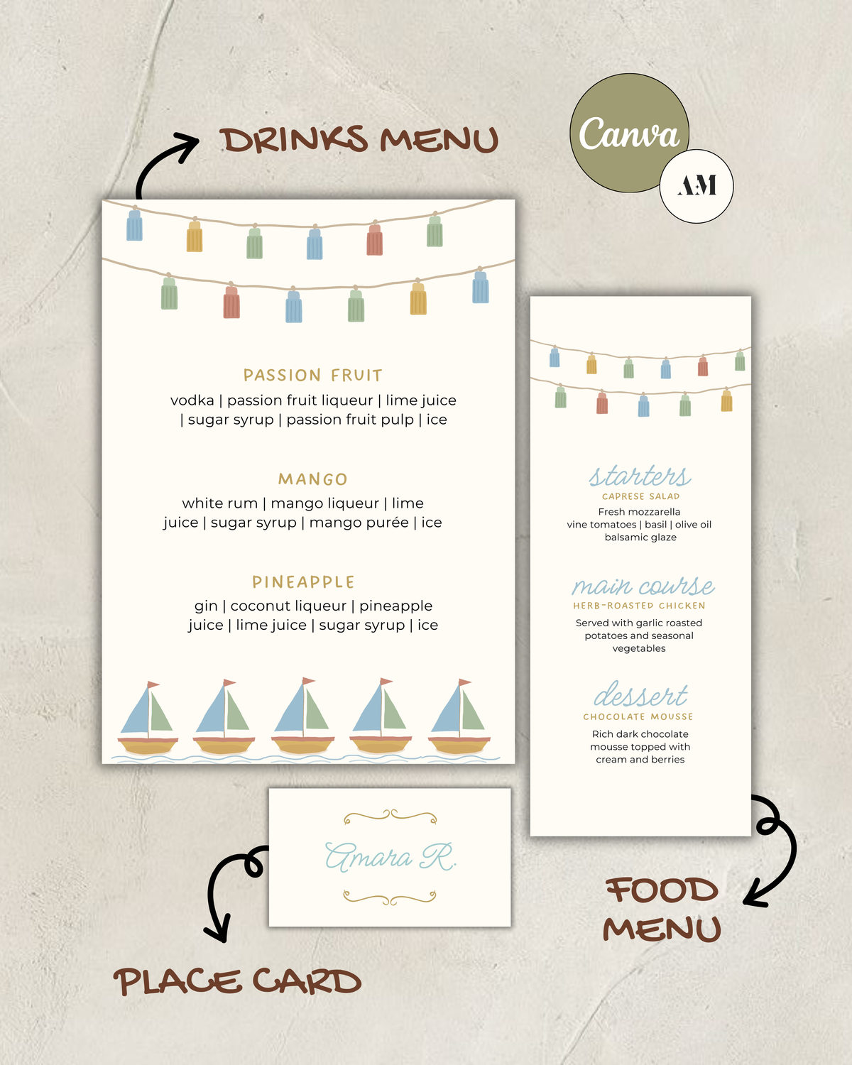 Ocean Party Stationery Bundle