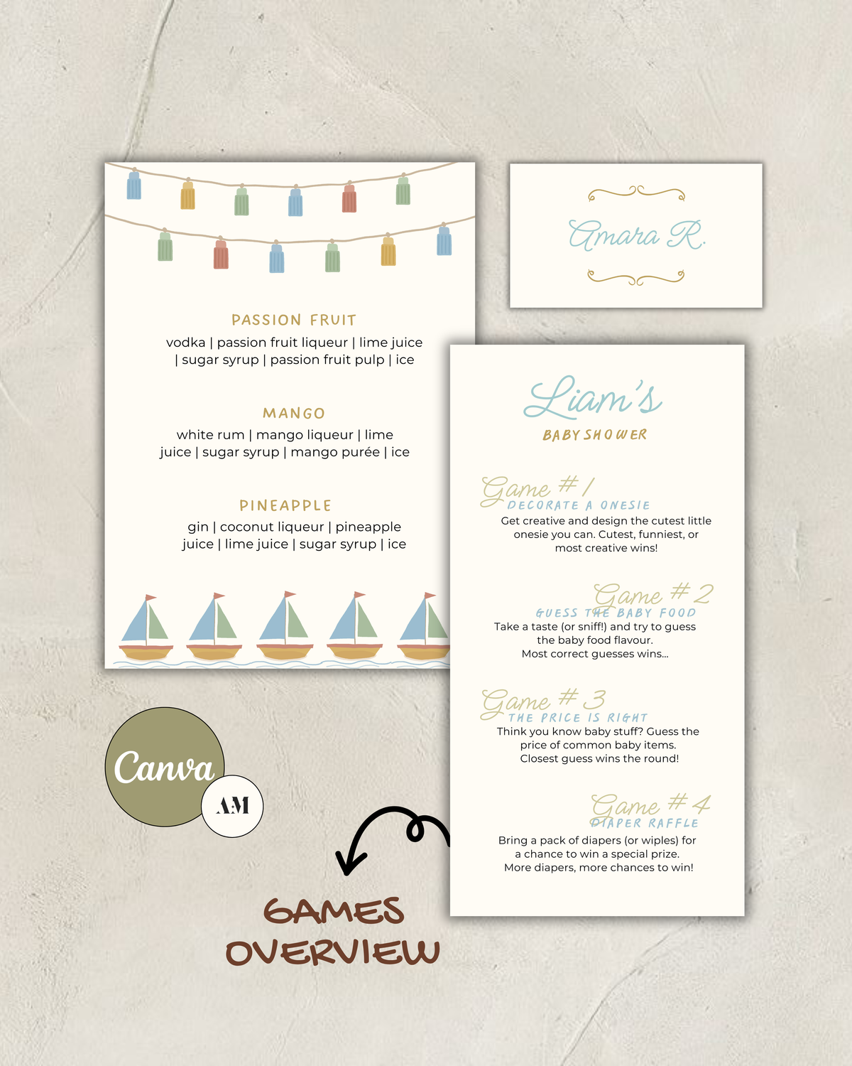 Ocean Party Stationery Bundle