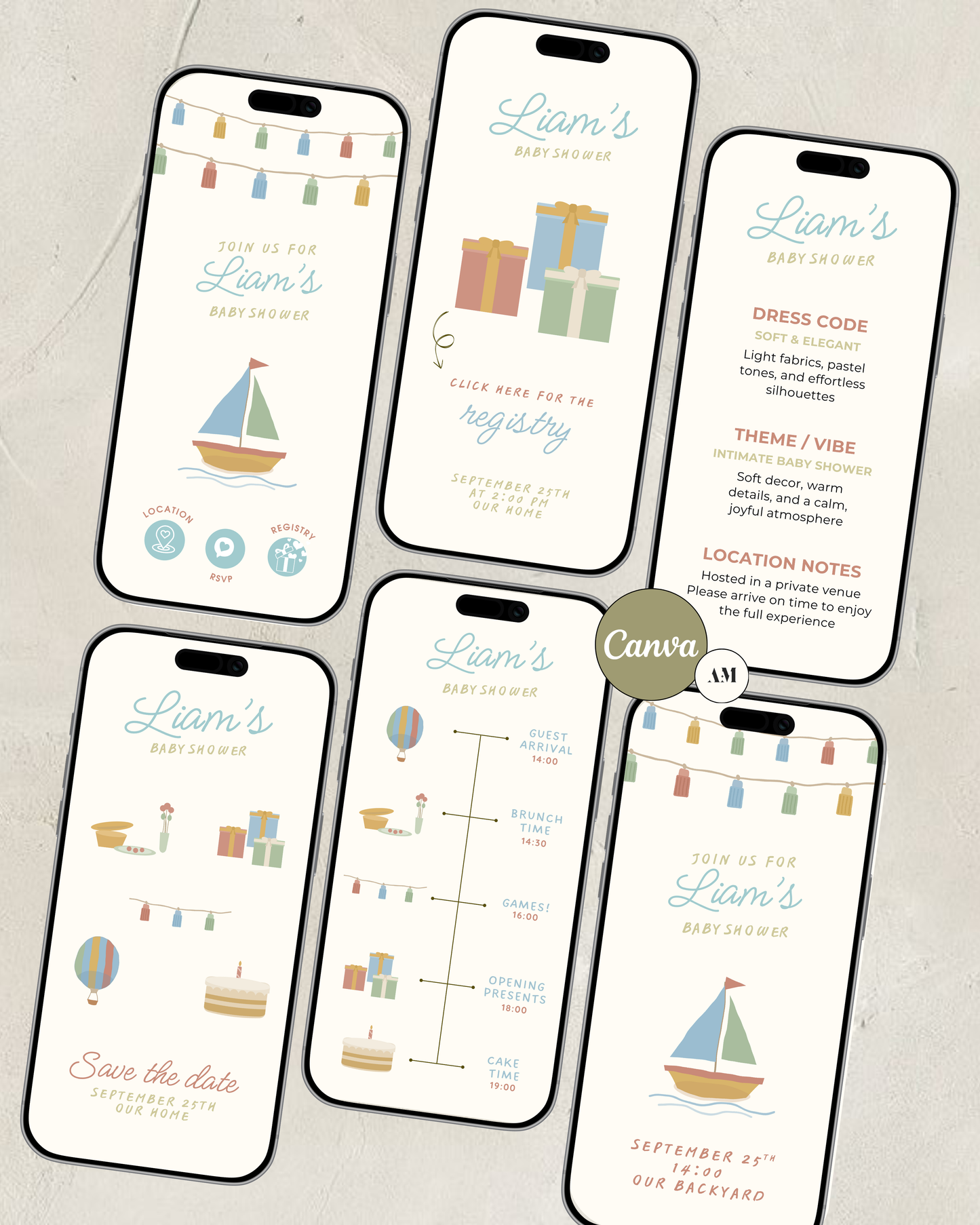 Ocean Invitation (Digital & printable)