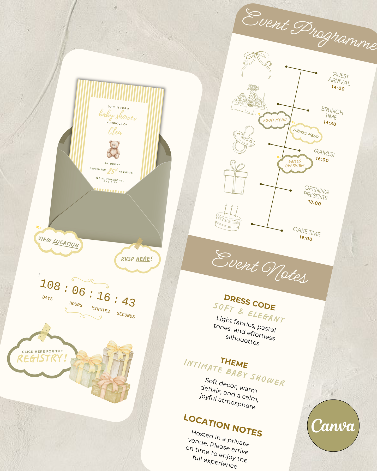 Honey Bear Website Invitation