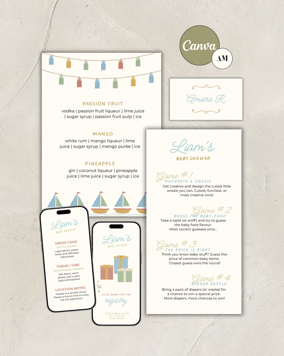 Ocean Party Stationery Bundle