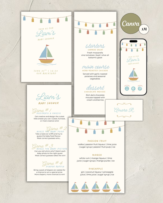 Ocean Party Stationery Bundle