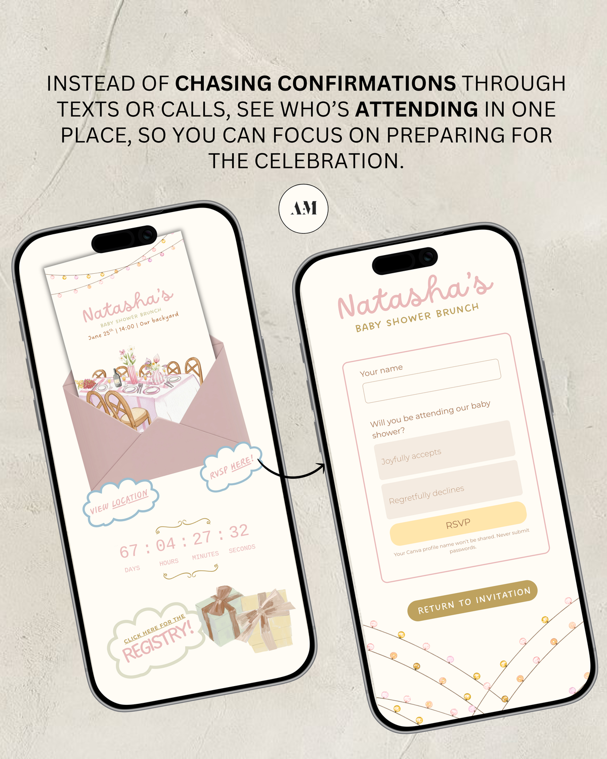 Posie Website Invitation